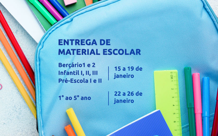 entrega de material escolar